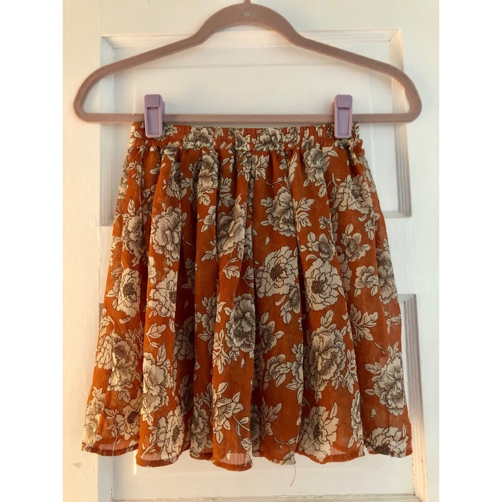 Brandy Melville floral skirt
